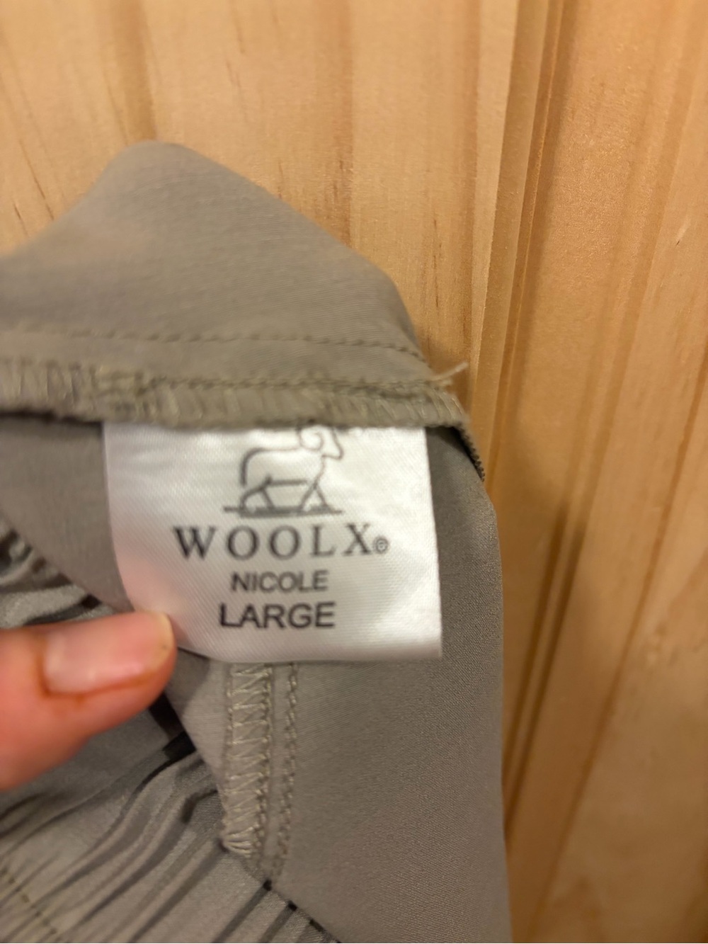 WoolX Nicole ankle pants, size L, khaiki - Picture 3 of 3